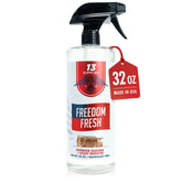 13 Supplies bottle front view showing label and volume, clear benefit of multi-surface use