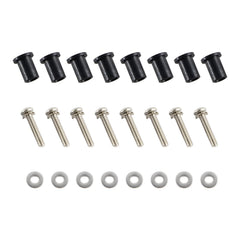 1409KMT close-up of stainless screws and flat washers highlighting corrosion resistance