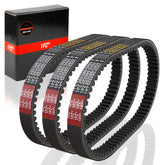 1PZ front packaging showing three belts and clear labeling for quick identification and spares