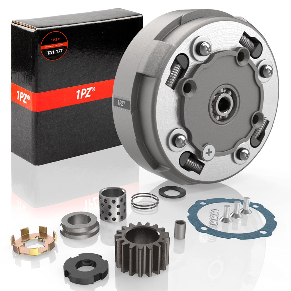 1PZ TA1-17T front view showing clutch face and fasteners for quick identification