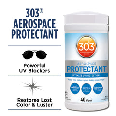 303 Products wipe closeup texture showing saturated cloth and effective coverage
