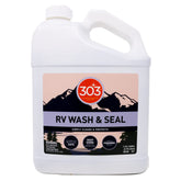 303 Products gallon bottle front label showing product name and volume, clear identification