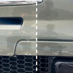 3D Bug Remover being wiped from bumper, 3D removes bugs without scrubbing