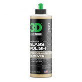 3D glass polish front label showing product and clarity benefit