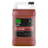 3D LVP gallon front label showing product benefits and clear usage