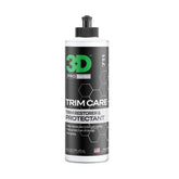 3D bottle front label showing product and clear benefits
