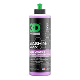 3D bottle front view showing wash n wax for easy identification and shelf appeal
