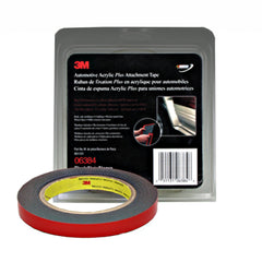 3M 06384 black roll front view showing compact size and durable bond