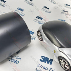 3M close-up of 2080 satin black texture highlighting uniform matte appearance
