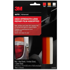 3M front packaging showing lens repair film and benefits