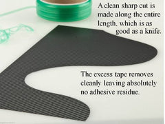 3M knifeless filament cross-section illustrating embedded cutting wire benefit