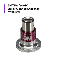 3M adaptor mounted on rotary polisher demonstrating easy attachment