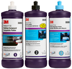 3M Perfect-It close-up of foam and wool pads highlighting low-lint texture and cutting power