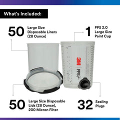 3M PPS 2.0 domed lid close-up highlighting improved spray performance