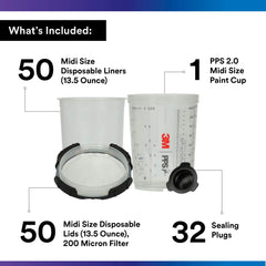 3M close-up of disposable liner texture showing clean mixing and less cleaning
