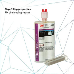 3M cartridge loaded in a dispensing gun demonstrating controlled dispensing and fast repairs
