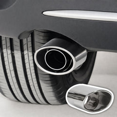 3TVol front view of exhaust tip showing sleek polished finish and improved rear look