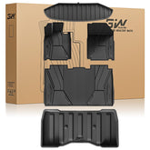 3W front floor mat fitted in Cybertruck protecting floor from dirt