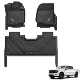 3W front driver mat showing precise fit and clean protection