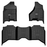 3W front passenger floor mat showing full coverage and protection
