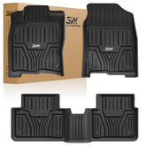 3W front mats fitted in Honda Civic showing full protection benefits