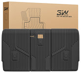 3W seatback protector front view showing full coverage and neat fit