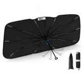 3W windshield umbrella front view showing full coverage and sun protection