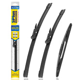 5 PLUS front packaging showing three-blade kit and vehicle compatibility benefit