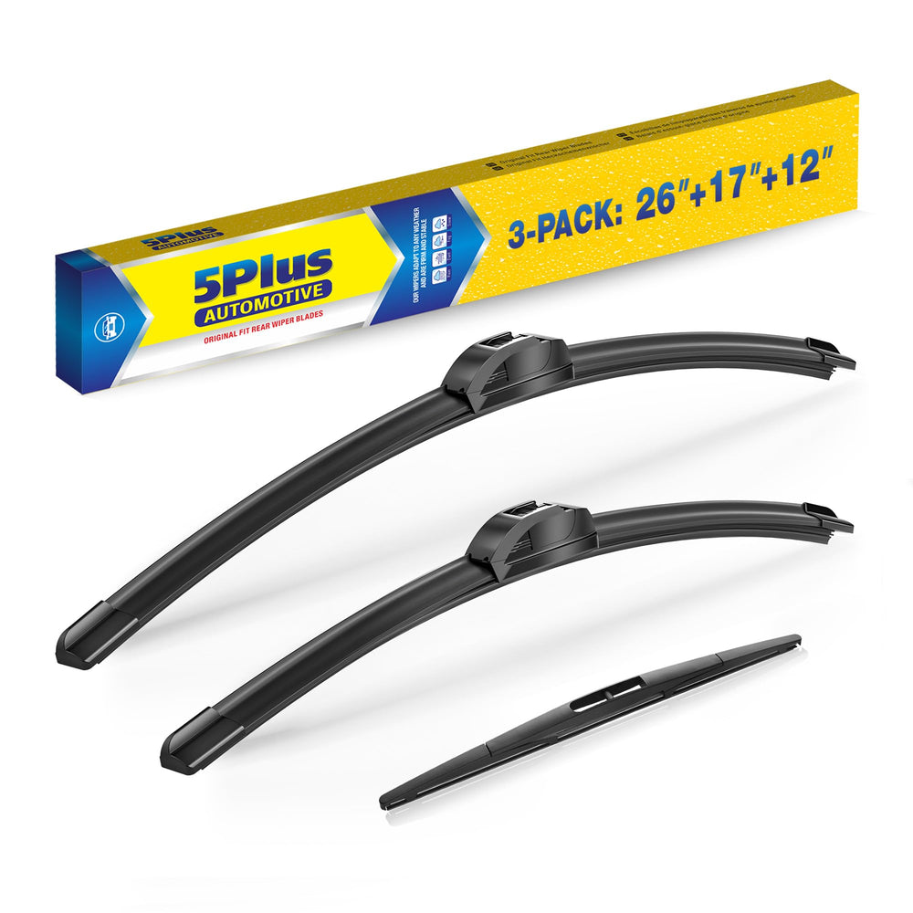 5 PLUS front packaging showing full 3-blade set and model fit for quick identification