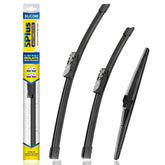 5 PLUS front packaging showing full 3-piece wiper kit and fitment details, promotes easy replacement