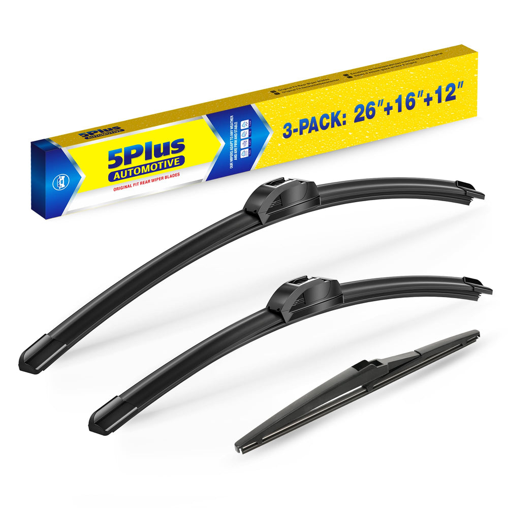 5 PLUS front packaging showing RAV4-fit wiper set and quick fit benefit