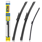 5 PLUS front packaging showing 3-pack and included blade sizes