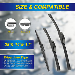 5 PLUS silicone wiper edge close-up displaying smooth profile and improved water shedding