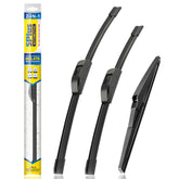 5 PLUS front packaging showing three wipers and fitment for Jeep Compass benefits easy identification