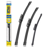 5 PLUS front packaging showing three blade sizes and fitment details for VW Tiguan