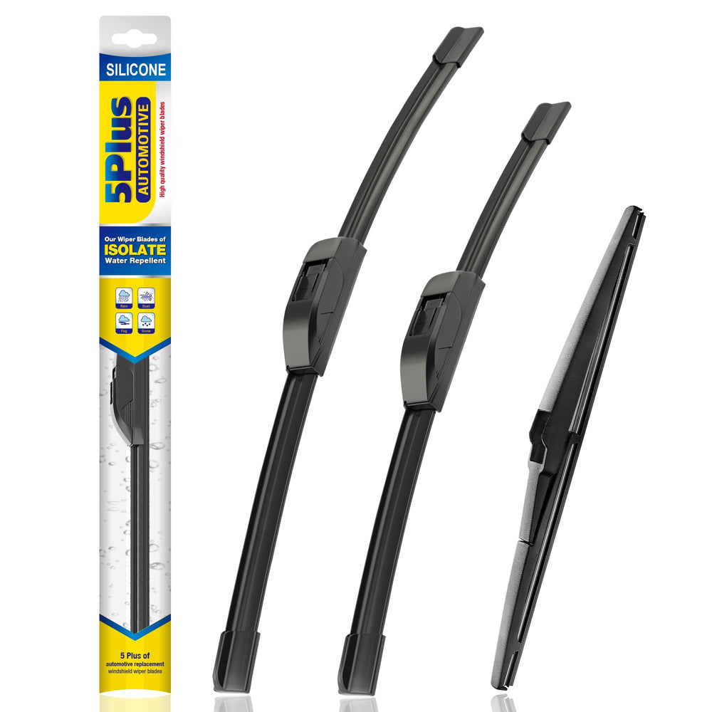 5 PLUS front wiper pack on vehicle showing clear view benefit