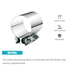 A ABIGAIL close-up of 304 stainless steel band highlighting corrosion resistance benefit