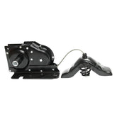A ABIGAIL front assembly hoist showing mounting points and benefit of direct replacement