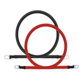 A ABIGAIL front view of 4 AWG 2FT cable pair showing ready-to-install benefits