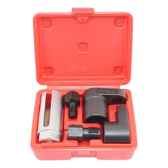 A ABIGAIL front view of 5-piece socket set showing all components and storage benefit