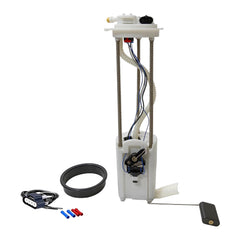 A ABIGAIL front view of fuel pump assembly showing connector and mounting for correct replacement