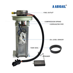 A ABIGAIL fuel pump installed in a Jeep TJ tank demonstrating correct fitment