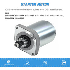 A ABIGAIL starter side profile highlighting durable housing and compact size