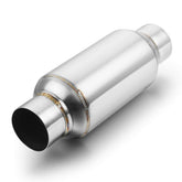 A-KARCK resonator front view showing inlet and outlet, clarifies fitment