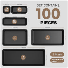 A-LuGei trays arranged with pliers and screwdrivers for quick access