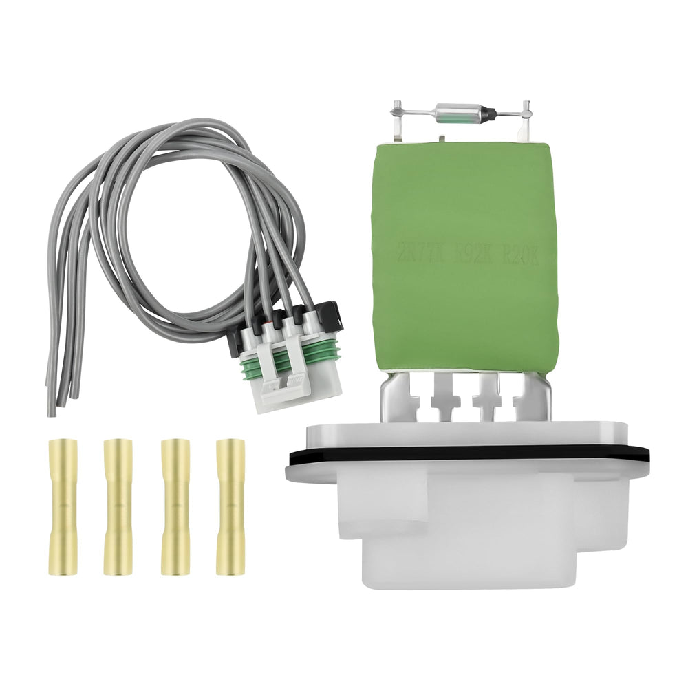 A-NAFTULY front view of blower motor resistor showing ready-to-install assembly for easy fit