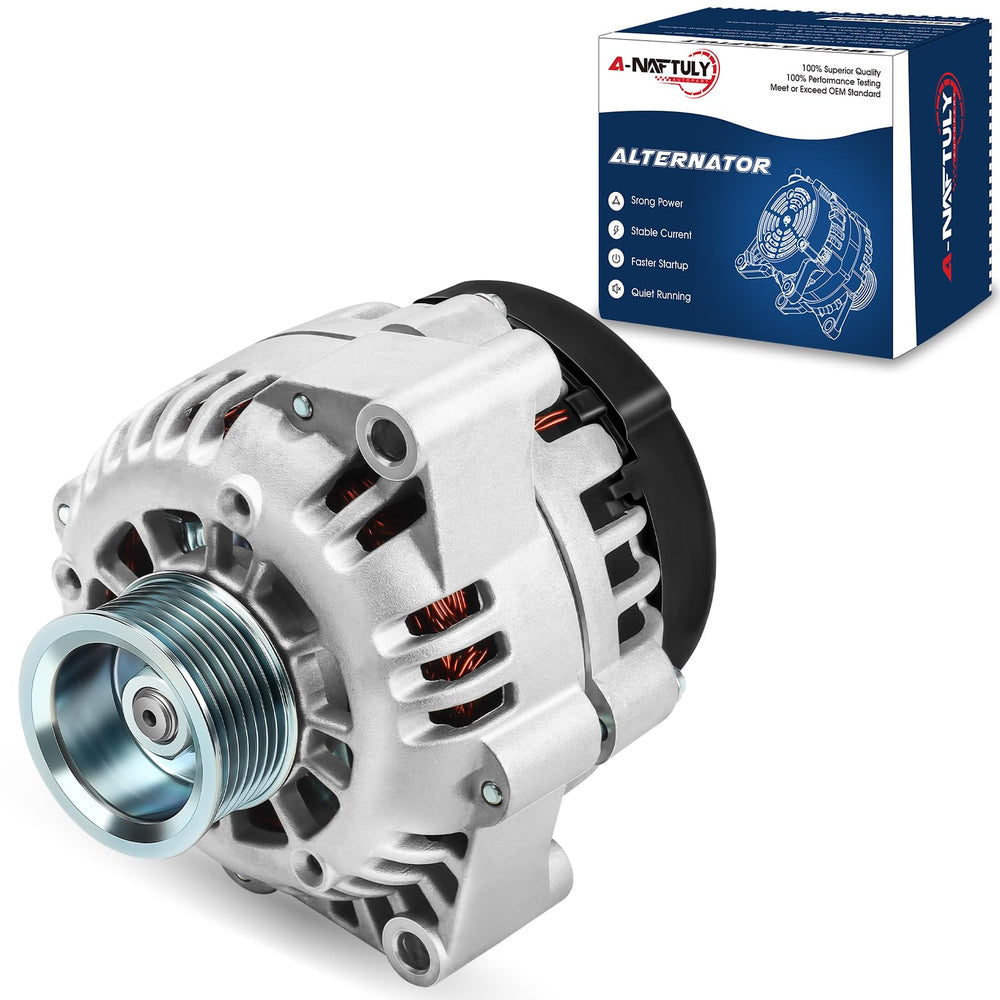 A-NAFTULY front view alternator showing housing and ports for easy identification