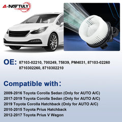 A-NAFTULY motor label detail confirming OE compatibility benefit