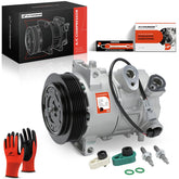 A-Premium compressor front view showing mounting and fast fit benefit