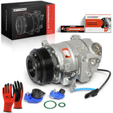 A-Premium compressor front view showing complete unit and clutch for easy replacement